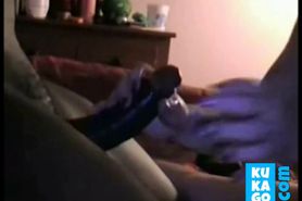 hubby films his wife sucking BBC