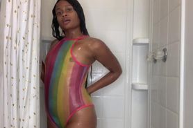 Talisha Williams Nude Shower See Thru Porn Video