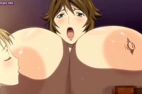 Massive round anime boobs fucked