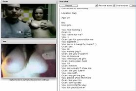 Chatroulette #75 Horny couple suck and fuck