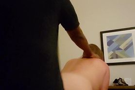 Drilling this hotwife while her cuck watched