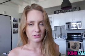 Sexy stepsister teen fucked by her blackmailing stepbrother