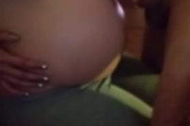 Cumming on Huge Pregnant Belly