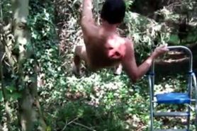 Scrotal Suspension Outdoors