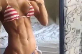 Sexy muscle teen Rachel Scheer showing her perfect body