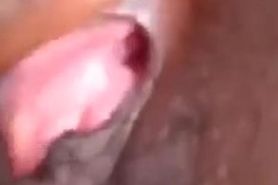 Zambian girl exposes her boobs and pussy