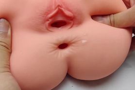 Sex doll is too expensive? 3D Realistic Butt 2 Hole Pussy Ass Masturbation Toys Physical evaluation