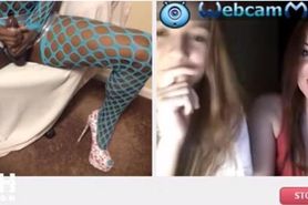 Crossdress cum flashes girls on omegle