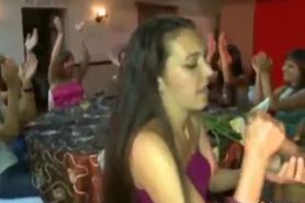 Dirty Girls Eat Cum At Party