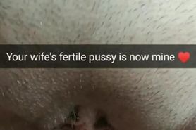 My young wife agreed on no-condom sex with her lover [Snapchat. Cuckold]