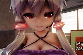 [3D MMD Giantess] POV Growth & Shrinking Size Play with Yukari HQ by AswaBaba