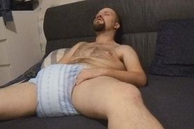 Diapered Wanking in Molicare Slip Maxi.mp4