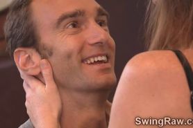 Sexy Amanda and horny in swingers reality show