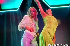 Kinky lesbian xxx in the shower - video 9