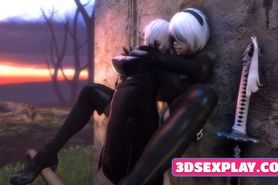 Cartoon 2B with Wet Cunt Collection of Nice Fuck Scenes