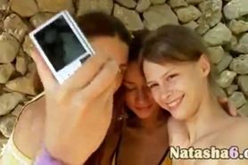 Three russian chicks finger snatches - video 1