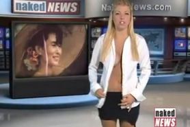 Newscaster strips and shows off her amazing body