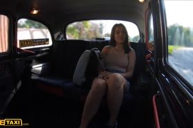 Fake Taxi hot brunette student riley bee strikes sexual deal