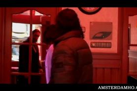 Aroused tourist having wild sex with Amsterdam hot hooker