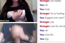 Big tits skinny teen flashing on sex chat