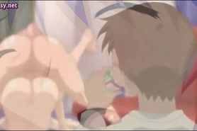 Anime chick takes shemale cock - video 2