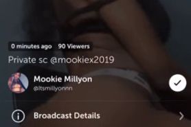 Periscope Slut Mookie Millyon Teasing Fans