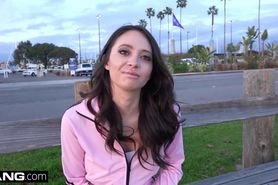 Teen Quinn Takes her Wet Pussy out for some Public Masturbation