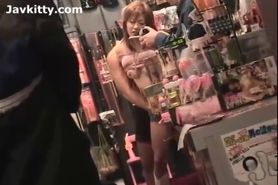 Spontaneous Japaanese Sex In The Porn Store