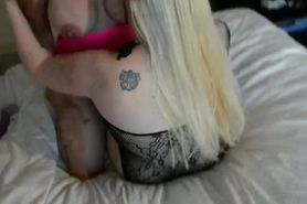 Tit Slapping Sucking and Pinching Lesbians Talk Dirty and Toy Fuck.