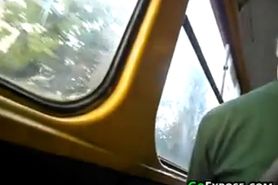 Flashing My Cock On The Bus - video 1