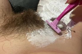 New hairy bush big clit pussy close up compilation