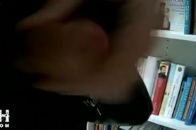 Cum on Woman in Book Store