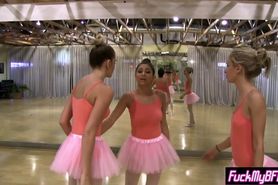 Wild ballerina teens recorded everything with a camera
