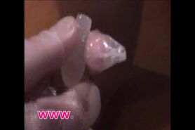 two big glycerin suppositories for young girl