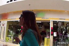 Flawless czech cutie was seduced in the shopping centre and banged in pov