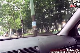 SKANDAL - Deutsche Teen Schlampe abgeschleppt - german public pickup real street sexdate with petite redhead slut POV