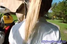 perky young blonde golfer needs fucking