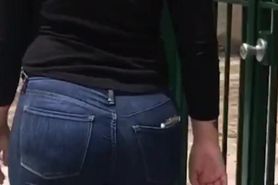 Pawg candid jeans walk