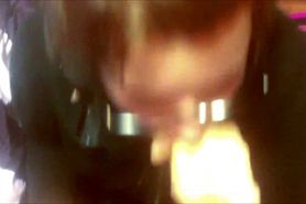 Teen with glasses POV Blowjob