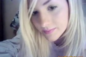 Pretty teen showing pink on webcam - video 2