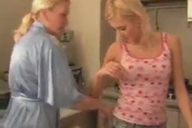 Theif daughter gets spanked