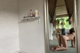 MissJenniP - Amateur Exhibitionist Gets Horny Risking Neighbours Sees Her Naked Teasing