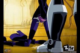Teen Titans Jinx Blows Cyborg