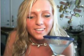 Girl Squirts And Drinks It
