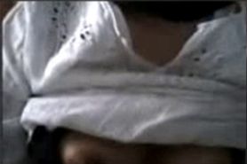 indonesia- ibu jilbab tudung depan webcam