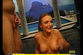 Fetish watersports slut fuck suck and piss shower - video 4