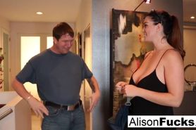 Alison Tyler meets a guy & fucks his pal