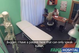Fake Hospital Hot Italian babe with big boobs has intense multiple orgasms