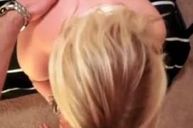 Busty blonde amateur with perfect boobs fucks in POV