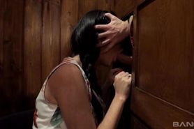 BANG.com - Emma Leigh is fucked by a masked stranger in a confessional booth
